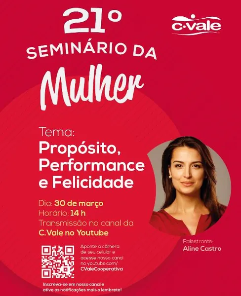 C.VALE: 21º Seminário da Mulher será realizado dia 30 de março
