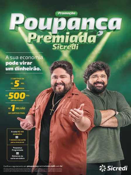 SICREDI II: César Menotti & Fabiano protagonizam nova campanha de incentivo à poupança