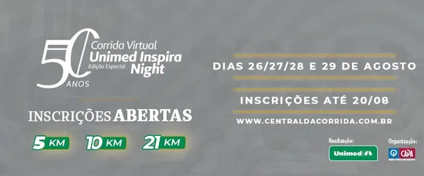 UNIMED LONDRINA: Primeira corrida noturna será realizada em Londrina desde o início da pandemia