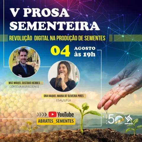 ABRATES: Revolução digital na produção de sementes é tema da V Prosa Sementeira