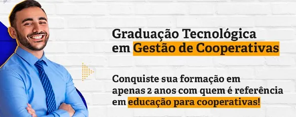 FORMAÇÃO:  Inscrições para o vestibular do Curso de Graduação Tecnológica em Gestão de Cooperativas vão até 15 de dezembro