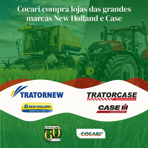 COCARI: Cooperativa compra lojas das grandes marcas New Holland e Case