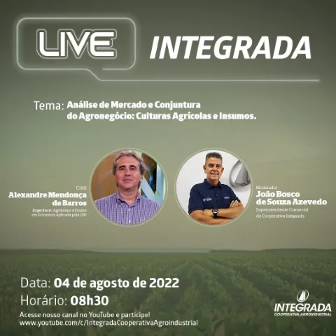 INTEGRADA: Mendonça de Barros faz análise de mercado e conjuntura do agronegócio durante live