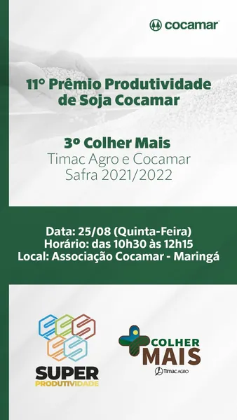 COCAMAR: Campeões de Produtividade serão conhecidos nesta 5ª feira 