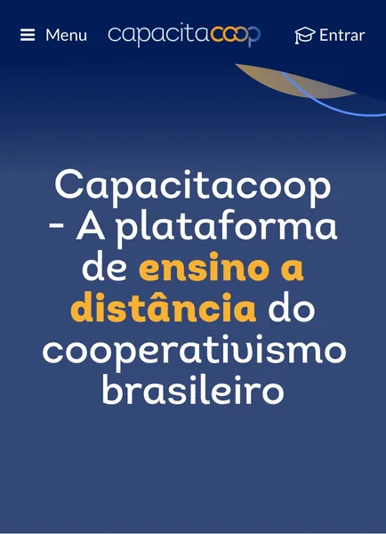 SISTEMA OCB: CapacitaCoop oferta 100 cursos à distância