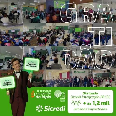 CRÉDITO: Sicredi Integração PR/SC impactou mais de 1.200 pessoas em prol da educação financeira