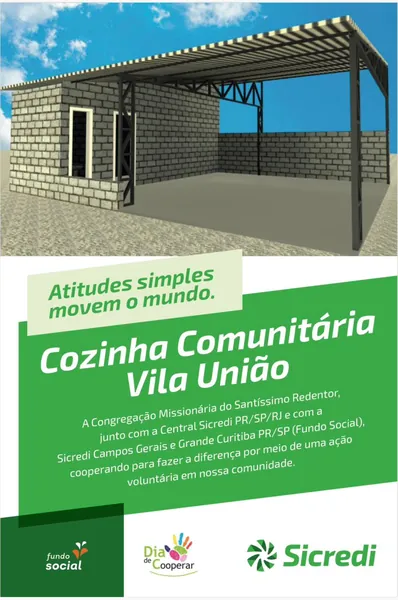 DIA C: Ação social do Sicredi beneficia moradores da Vila União, em Curitiba