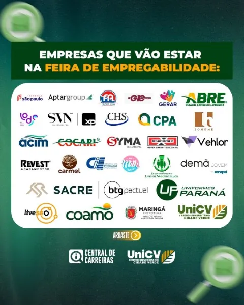 AGRO: Coamo participa da Feira de Empregabilidade da UniCV