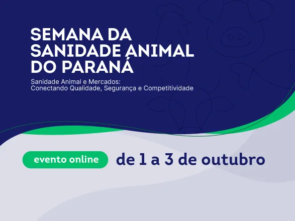 Semana da Sanidade Animal começa nesta terça-feira, com debates sobre diferentes cadeias produtivas