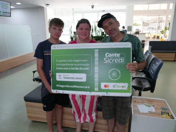 Associado da Sicredi Campos Gerais e Grande Curitiba PR/SP ganha viagem para Trancoso (BA)