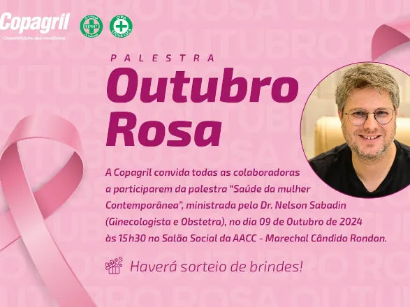 Copagril promoverá ação alusiva ao Outubro Rosa