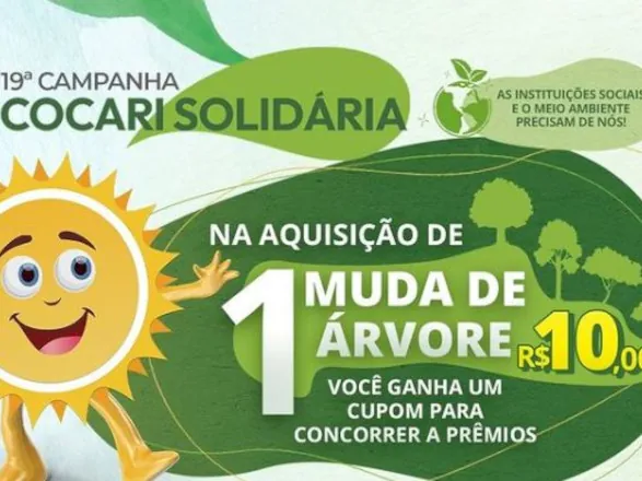 Sorteio da 19ª Edição da Campanha Cocari Solidária acontece no dia 1º de outubro