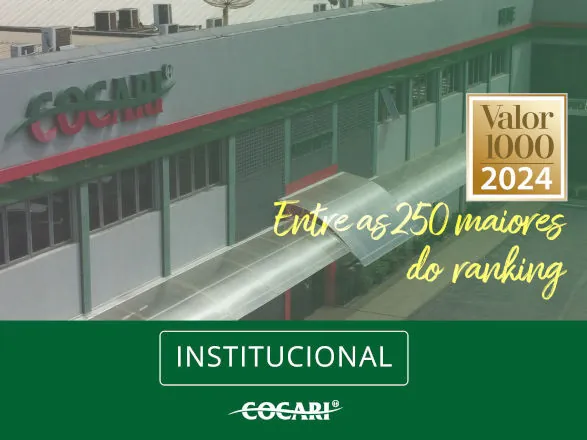 Cocari se destaca entre as 250 maiores no ranking Valor 1000