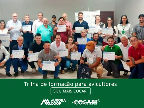 Cocari, Aurora Coop e Sebrae promovem trilha de formação para produtores rurais
