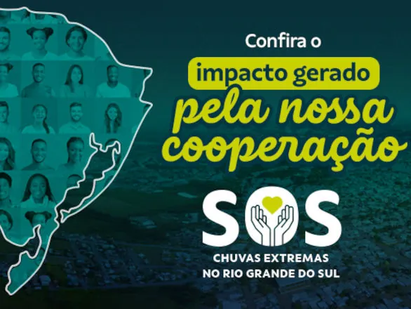 Sicoob beneficiou mais de 1,4 milhão de pessoas com doações ao RS
