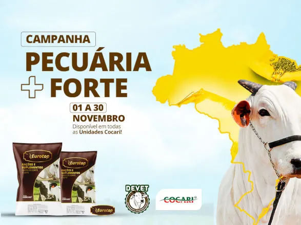 Campanha Pecuária mais Forte da Cocari: rações e suplementos alimentares