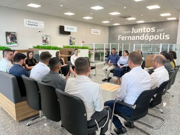 Presidente e Diretor Executivo da Sicredi Planalto das Águas visitam agências do Noroeste Paulista 