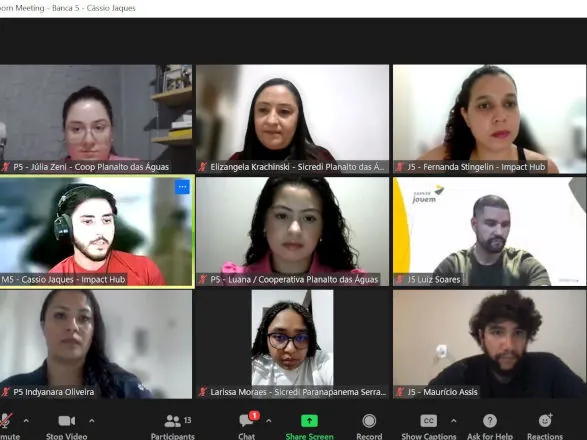 Representantes do Comitê Jovem da Sicredi Planalto das Águas PR/SP participam de Prototipagem de Projetos 