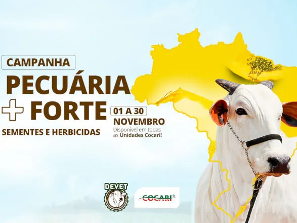 Campanha Pecuária + Forte: sementes e herbicidas de qualidade para uma pastagem mais produtiva