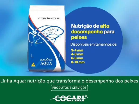 Linha Aqua: nutrição que transforma o desempenho dos peixes