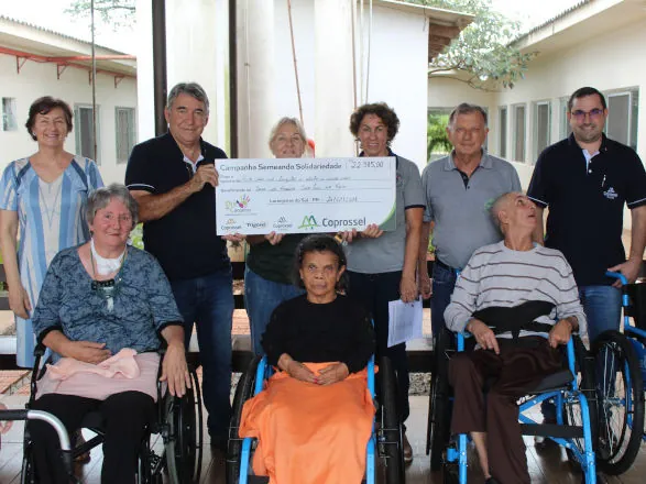 Campanha da Coprossel apoia a Casa de Repouso São Francisco Xavier