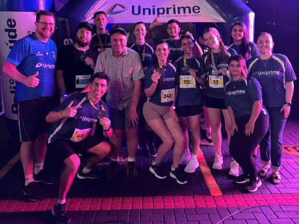 Corrida noturna beneficente é realizada em Pato Branco com apoio da Uniprime do Iguaçu