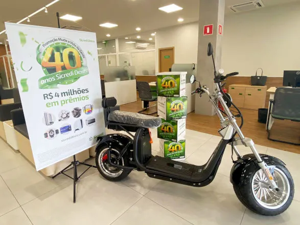 Sicredi Dexis irá sortear 113 scooters em março