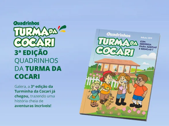 Revista Turma da Cocari está disponível com uma nova aventura 
