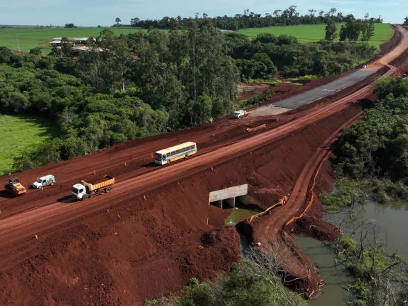 Em sete meses, obras do contorno viário de Palotina avançam 38%