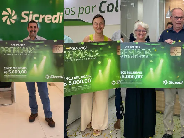 Poupança Premiada distribui prêmios recordes e já tem 10 ganhadores na Sicredi Campos Gerais e Grande Curitiba PR/SP