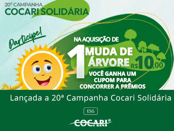 A 20ª Campanha Cocari Solidária está no ar