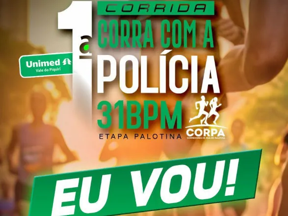 1ª edição da corrida “Corra com a Polícia” tem patrocínio da Unimed Vale do Piquiri