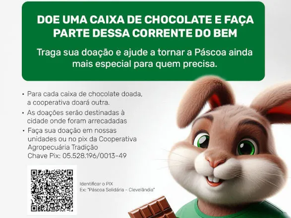 Campanha Páscoa Solidária Tradição é lançada e tem novidades