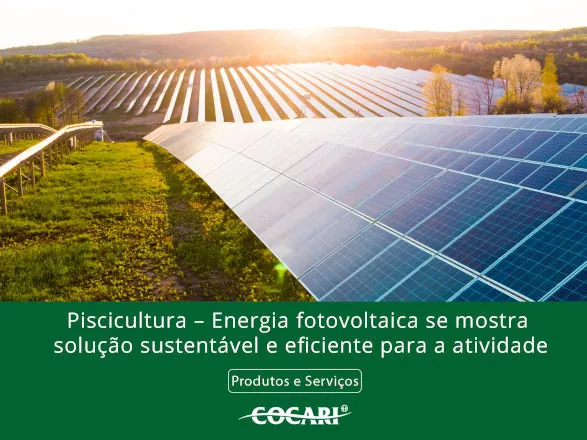 Energia fotovoltaica se mostra solução sustentável e eficiente para a piscicultura 