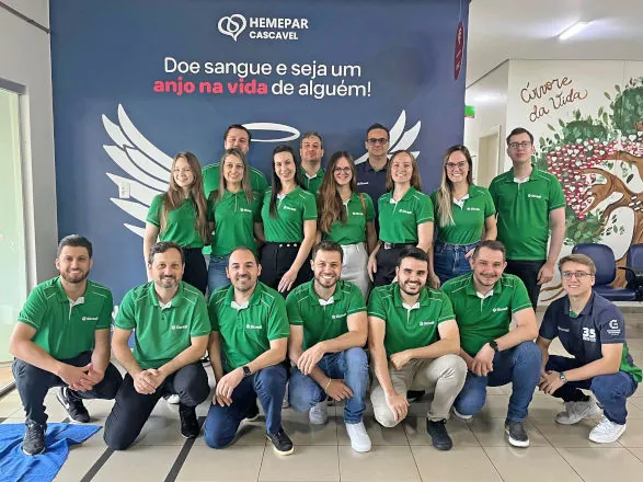 Colaboradores da Sicredi Fronteiras realizam doação de sangue e reforçam solidariedade