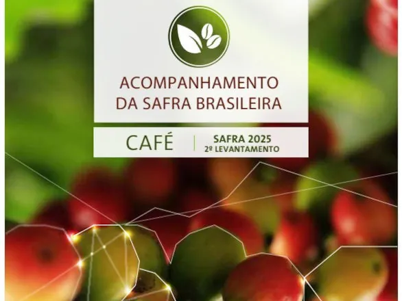Produção de café apresenta recuperação de 2,7% em 2025, estimada em 55,7 milhões de sacas