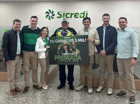 Associado do Sicredi em Marechal Cândido Rondon ganha R$ 5 mil na Campanha Poupança Premiada