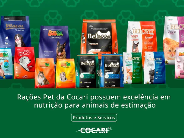 Rações Pet da Cocari possuem excelência em nutrição para animais de estimação