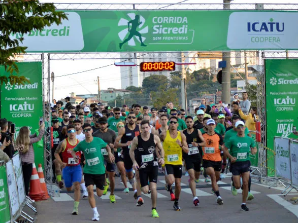 Etapa Tri Fronteira da Corrida Sicredi Sem Fronteiras ocorre no dia 17 de agosto