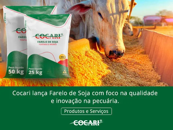Cocari lança farelo de soja com foco na qualidade e inovação na pecuária