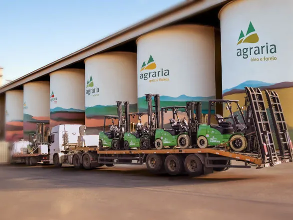 Com novas empilhadeiras, Agrária traz mais sustentabilidade para operações de armazenagem