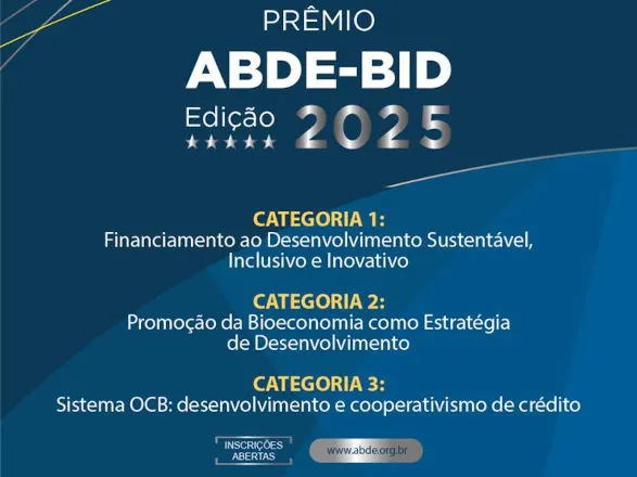 Prêmio ABDE-BID abre inscrições com categoria exclusiva do coop