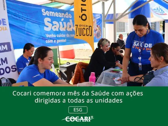 Cocari comemora Mês da Saúde com ações dirigidas a todas as unidades