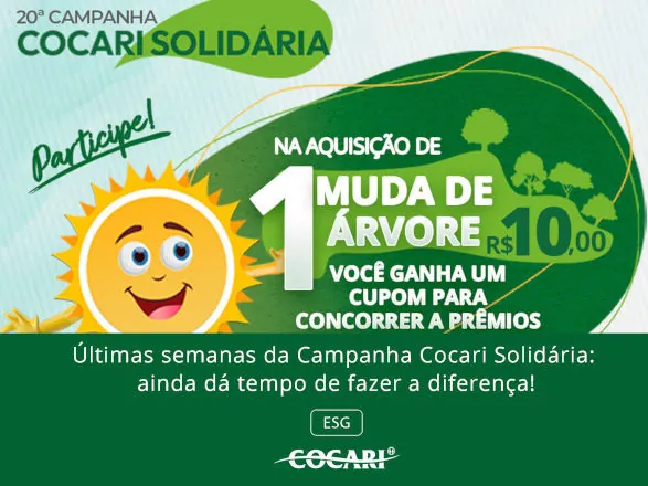 Últimas semanas da Campanha Cocari Solidária: ainda dá tempo de fazer a diferença
