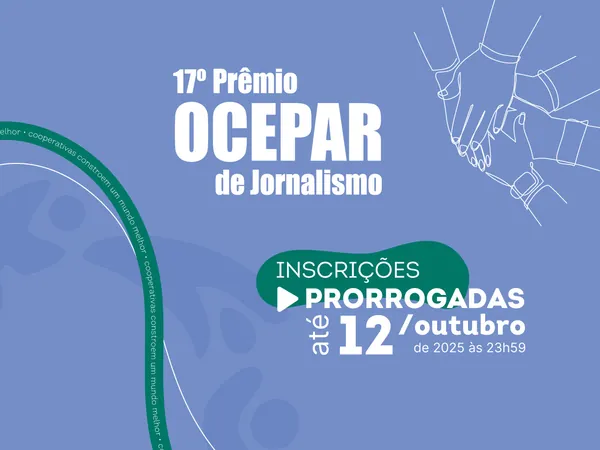 Prazo de inscrição ao Prêmio Ocepar de Jornalismo encerra domingo (12/10)