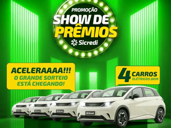 Sicredi Paranapanema Serrana realiza grande sorteio de quatro carros elétricos 0 km
