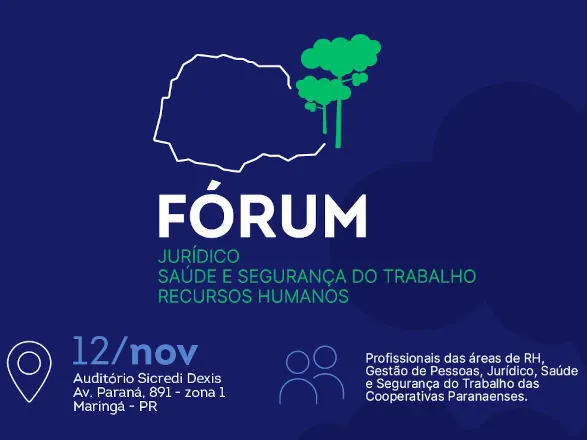 Fórum Jurídico, Saúde e Segurança do Trabalho e Recursos Humanos será dia 12 de novembro, em Maringá