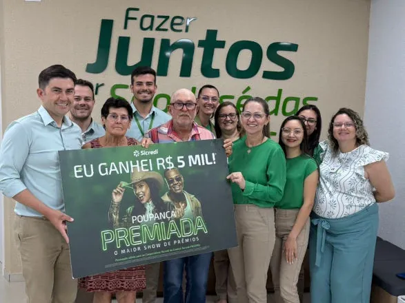 Associada do Sicredi em São José das Palmeiras ganha R$5 mil na Campanha Poupança Premiada