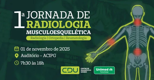 Unimed Ponta Grossa realiza neste sábado a 1ª Jornada de Radiologia Musculoesquelética