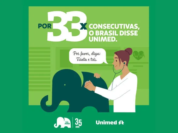 Unimed é a marca mais lembrada do Brasil em planos de saúde pela 33ª vez